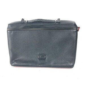Christian Louboutin Logo Kibi Vanity bag Hand Bag Leather Black